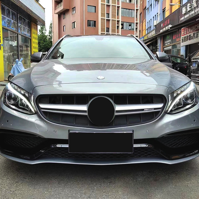 Grille de pare-chocs avant personnalisée C63 AMG Style pour Mercedes Benz Classe C W205 2015-2018