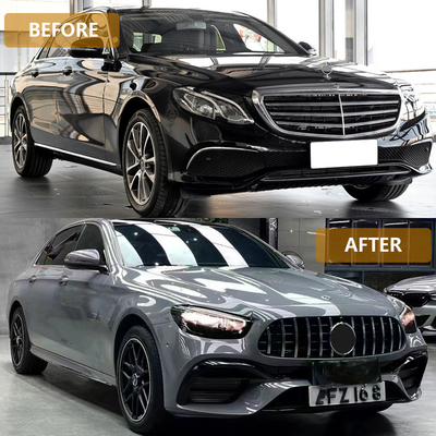 E-Class W213 2016- AMG 21-23 Body Kit Auto pare-chocs avant lèvre arrière diffuseur d'échappement Conseils jupe latérale pour Benz