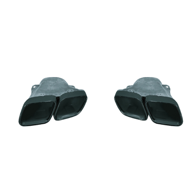 Pipe en acier inoxydable argentée ou noire pour BENZ E63 style W213 Autres pièces de carrosserie