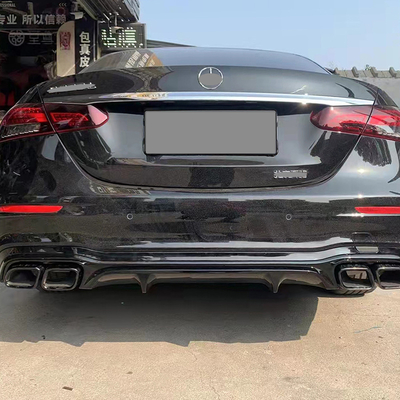 Pipe en acier inoxydable argentée ou noire pour BENZ E63 style W213 Autres pièces de carrosserie
