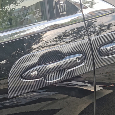 2020-2023 Année d'ajustement Auto Imiter Carbone Porte à glissière de couverture pour Toyota Corolla Cross