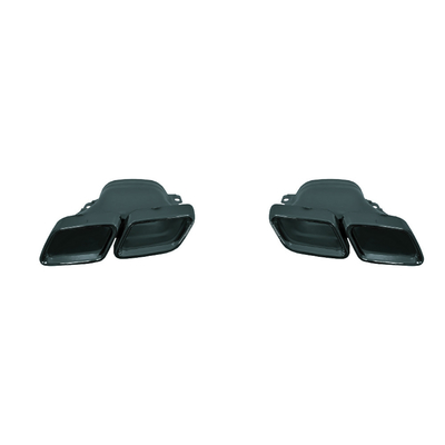 Points d'échappement en acier inoxydable poli C63 AMG Style pour 15-18 Mercedes-Benz C-Class W205
