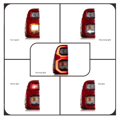 Testé à 100% en 2020 - Lampes arrière Hilux Lampes arrière LED flash modifiées Pour Hilux Rocco
