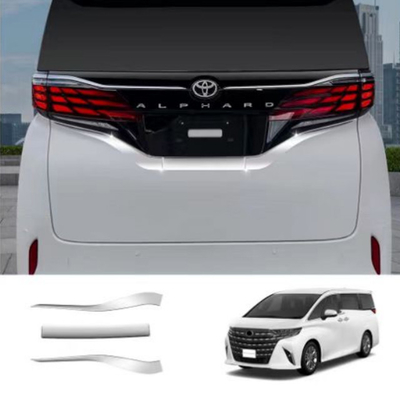 Toyota Alphard Vellfire 40 2024 Argent/Noir Accessoires Numéro de plaque arrière