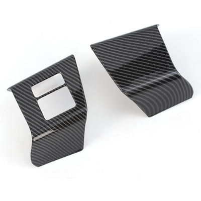 Couverture de commande de porte en fibres de carbone Toyota Alphard 2024 pour accessoires intérieurs ABS
