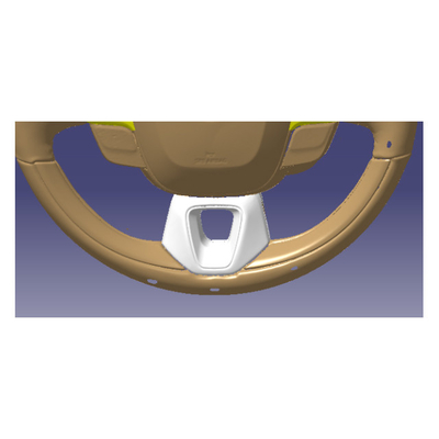 Conception géométrique du volant ABS en fibre de carbone pour Toyota 2024 Alphard Vellfire Crown