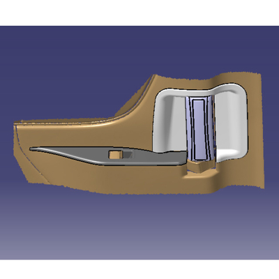 Décoration de la poignée intérieure en fibre de carbone pour Toyota Alphard 2024 Format de dessin intérieur