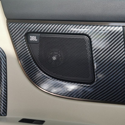 2024 Toyota Alphard Vellfire Porte haut-parleur de voiture Couverture avec couverture décorative en fibre de carbone