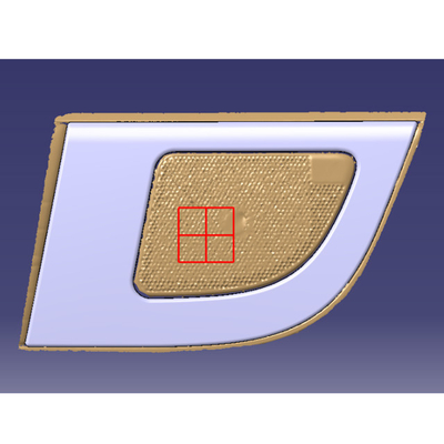 Couverture de porte de voiture en fibres de carbone Toyota Alphard 2024 en couleur brune avec design nomal