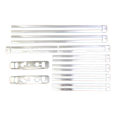 Trims de rails décoratifs en acier inoxydable pour Toyota Alphard Vellfire2024