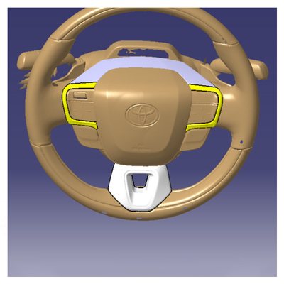 Nomal Toyota 2024 Alphard Vellfire ABS Volant géométrique en fibre de carbone