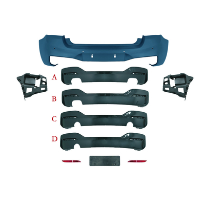 Logo personnalisé accepté Kit de voiture pour BMW Série 1 F20 15-18 MT Style Upgrade Kit de carrosserie arrière