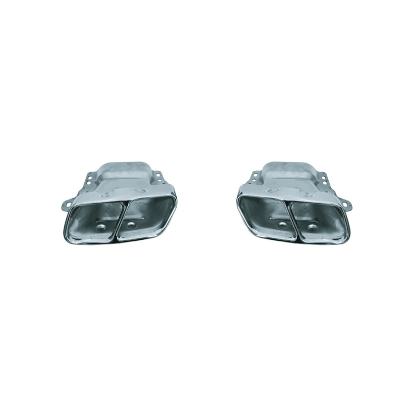 Astuce d'échappement en fibres de carbone inoxydables 304 pour Benz Classe A OEM Oui Logo personnalisé accepté