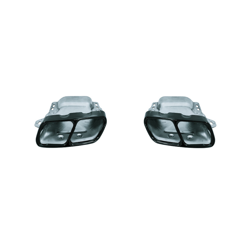 Mercedes-Benz CLA W117 2013-2019 four-out gorge de la queue Noir chrome tuyau d'échappement