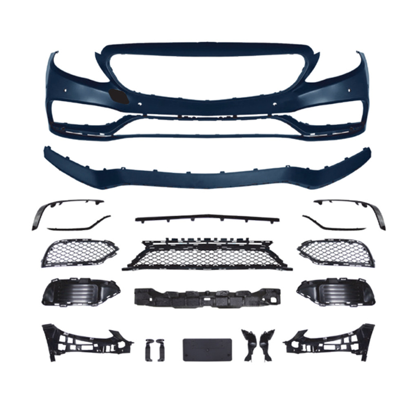 Grille de pare-chocs avant personnalisée C63 AMG Style pour Mercedes Benz Classe C W205 2015-2018