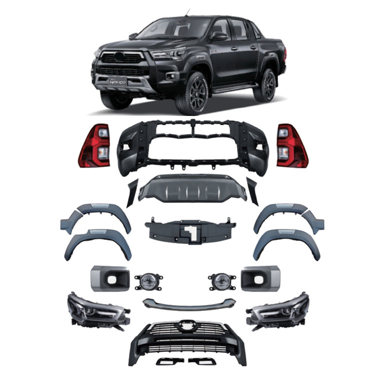 Auto Car avec un kit de carrosserie de type HILUX ROCCO 2021 dans le style de conception Business/Luxury
