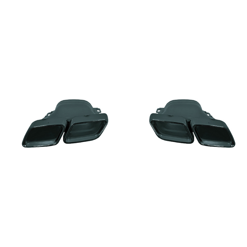 Points d'échappement en acier inoxydable poli C63 AMG Style pour 15-18 Mercedes-Benz C-Class W205