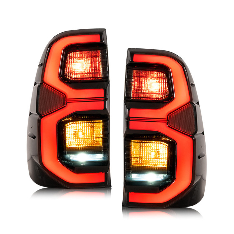 Testé à 100% en 2020 - Lampes arrière Hilux Lampes arrière LED flash modifiées Pour Hilux Rocco