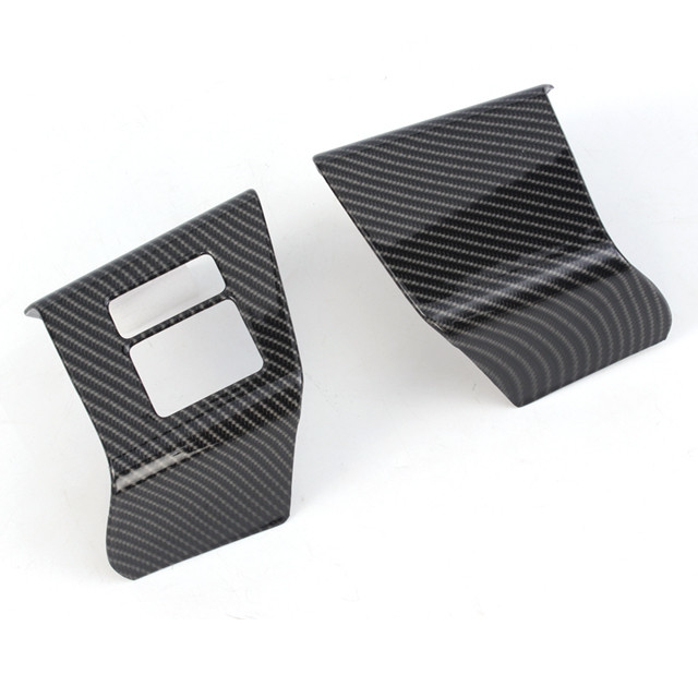 Couverture de commande de porte en fibres de carbone Toyota Alphard 2024 pour accessoires intérieurs ABS